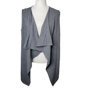 Matilda Jane Sleeveless Open-Front Cardigan Jacket Womens Size Medium Gray